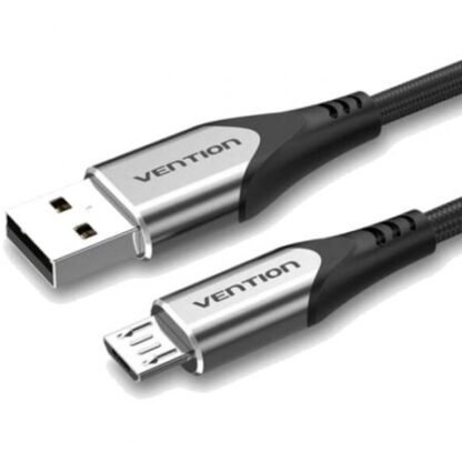 Cable usb 2.0 vention coahd/ usb macho - microusb macho/ hasta 60w/ 480mbps/ 50cm/ gris