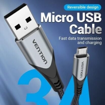 Cable usb 2.0 vention cochg/ usb macho - microusb macho/ 480mbps/ 1.5m/ negro - Imagen 2