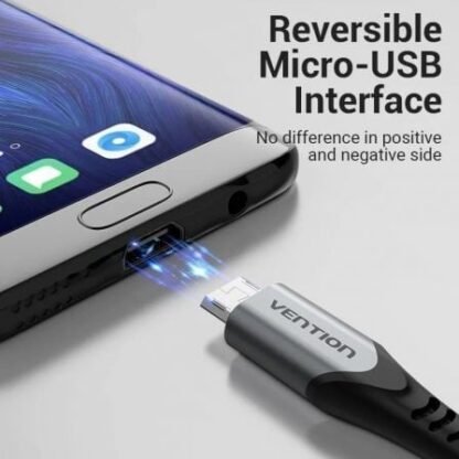 Cable usb 2.0 vention cochg/ usb macho - microusb macho/ 480mbps/ 1.5m/ negro - Imagen 3