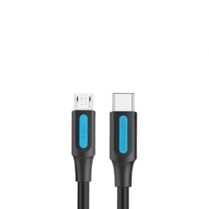 Cable usb 2.0 tipo-c vention covbg/ usb tipo-c macho - microusb macho/ hasta 10w/ 480mbps/ 1.5m/ negro - Imagen 2