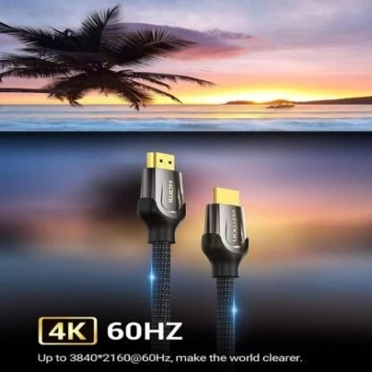 Cable hdmi 2.0 4k vention vaa-b05-b1000/ hdmi macho - hdmi macho/ 10m/ negro - Imagen 3