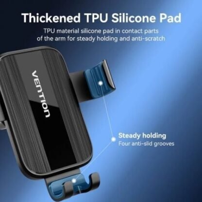 Soporte de smartphone para coche vention kctb0/ negro - Imagen 4