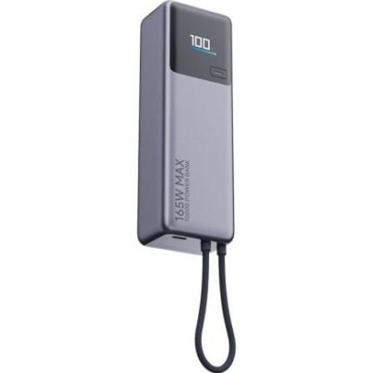 Powerbank 10000mah xiaomi power bank 10000 integrated cable/ 165w/ gris - Imagen 2