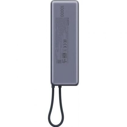 Powerbank 10000mah xiaomi power bank 10000 integrated cable/ 165w/ gris - Imagen 4