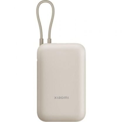 Powerbank 10000mah xiaomi power bank integrated cable/ 22.5w/ beige