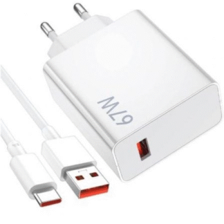 Cargador de pared xiaomi 67w charging combo (type-a)/ 1xusb/ 67w