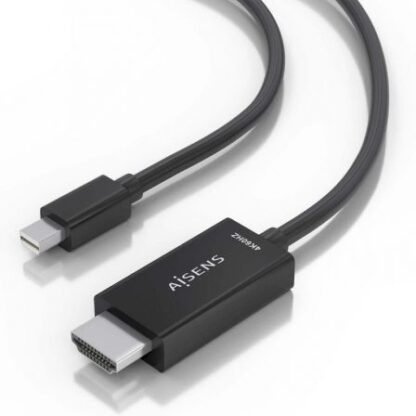 Cable conversor aisens a125-0886/ mini displayport macho - hdmi 4k macho/ 1m/ negro - Imagen 3