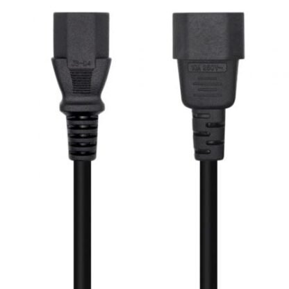 Cable alargador de alimentación cpu aisens a132-0171/ iec c13 hembra - iec c14 macho/ hasta 1500w/ 1.5m/ negro - Imagen 3