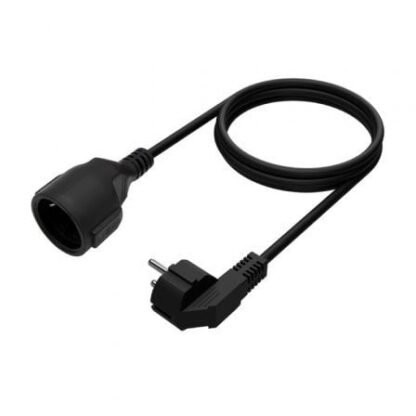 Cable alargador de alimentación aisens a132-0602/ cee7 macho - cee7 hembra/ hasta 1500w/ 5m/ negro - Imagen 2