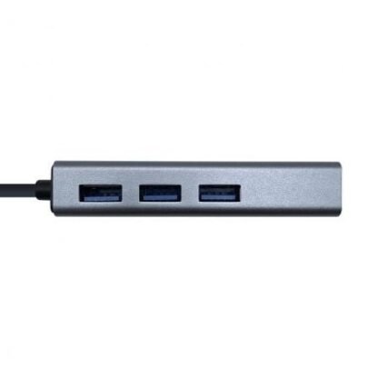 Hub usb tipo-c aisens a109-0396/ 3xusb/ 1xrj45/ gris - Imagen 2
