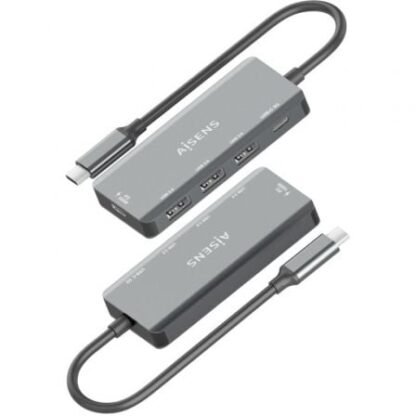 Hub usb tipo-c aisens a109-0945/ 3xusb/ 1xusb tipo-c/ 1xusb tipo-c pd/ gris - Imagen 3