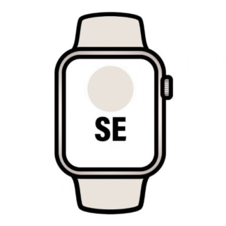 Apple watch se/ gps/ 40mm/ caja de aluminio blanco estrella/ correa deportiva blanco estrella s/m