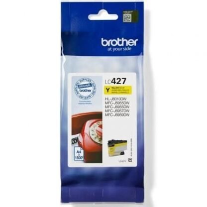 Cartucho de tinta original brother lc-427y/ amarillo - Imagen 2