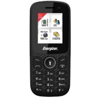 Teléfono móvil energizer e130seu1 para personas mayores/ negro