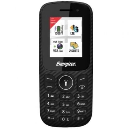 Teléfono móvil energizer e130seu1 para personas mayores/ negro