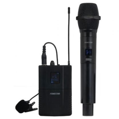 Micrófono inalámbrico doble mano y petaca uhf fonestar sonair-2mp/ incluye receptor - Imagen 4