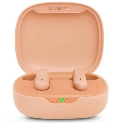 Auriculares bluetooth jbl vibe flex con estuche de carga/ autonomía 8h/ beige