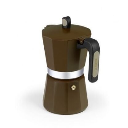 Cafetera italiana monix induction cream m671009/ 9 tazas/ marrón - Imagen 3