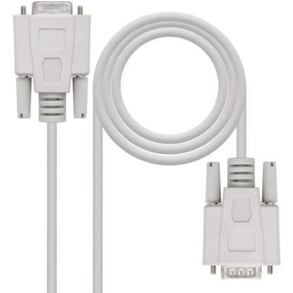 Cable serie rs232 nanocable 10.14.0203/ db9 macho - db9 hembra/ 3m/ beige - Imagen 2