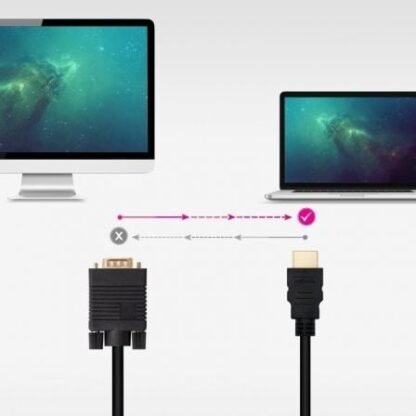 Cable conversor nanocable 10.15.4348/ hdmi macho - vga macho/ 1.8m/ negro - Imagen 4