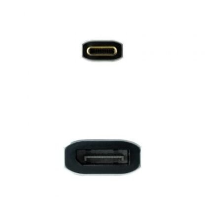 Cable conversor nanocable 10.16.4104-g/ usb tipo-c macho - displayport hembra/ 15cm/ gris - Imagen 2
