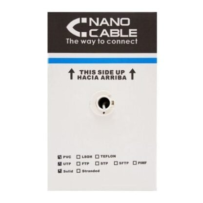 Bobina de cable rj45 utp nanocable 10.20.0304 cat.5e/ 305m/ gris - Imagen 2