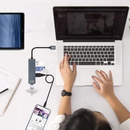 Hub usb 3.0 nanocable 10.16.4402/ 4xusb/ gris - Imagen 5