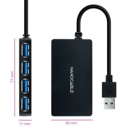 Hub usb 3.0 nanocable 10.16.4403/ 4xusb - Imagen 2