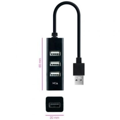 Hub usb 2.0 nanocable 10.16.4404/ 4xusb - Imagen 2