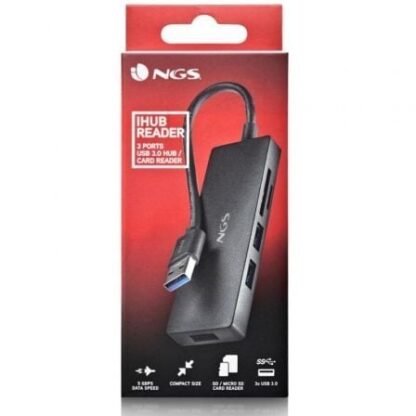 Hub usb ngs ihub reader/ 3xusb 3.0/ 1xlector de tarjetas - Imagen 5
