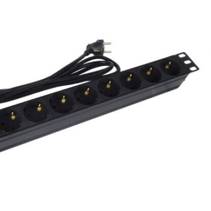 Regleta con interruptor phasak bns 1518/ 8 tomas de corriente/ cable 1.5m/ negro - Imagen 2