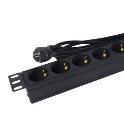 Regleta con interruptor phasak bns 1518/ 8 tomas de corriente/ cable 1.5m/ negro - Imagen 4