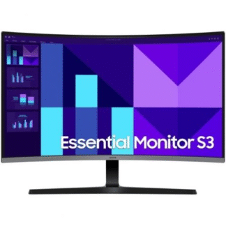 Monitor profesional curvo samsung essential s3 s39gd s32d396gau 32"/ full hd/ multimedia/ negro y plata