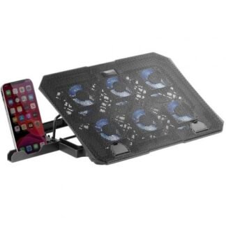 Soporte refrigerante mars gaming mnbc23 para portátiles hasta 16"/ iluminación led