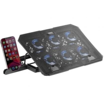 Soporte refrigerante mars gaming mnbc23 para portátiles hasta 16"/ iluminación led