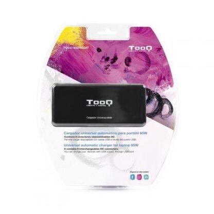 Cargador de portátil tooq tqlc-65bs02at/ 65w/ automático/ 8 conectores/ voltaje 18.5-20v/ 1 usb - Imagen 5