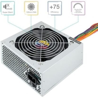 Fuente de alimentación tooq tqapolo-550sp/ 550w/ ventilador 12cm - Imagen 2