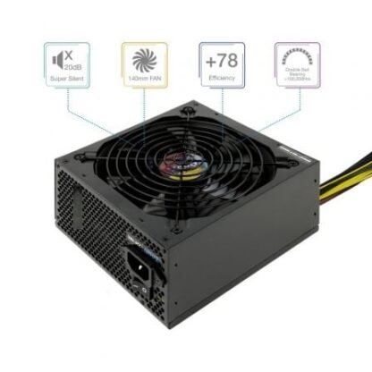 Fuente de alimentación tooq tqapolo-600sp/ 600w/ ventilador 14cm - Imagen 2