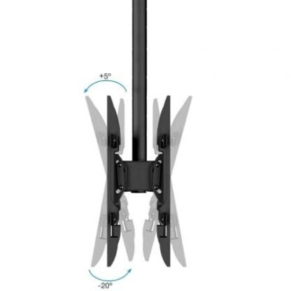 Soporte de techo giratorio/ inclinable/ nivelable tooq lpce2286tsli-xl-b para 2 tv de 43-86"/ hasta 100kg - Imagen 4