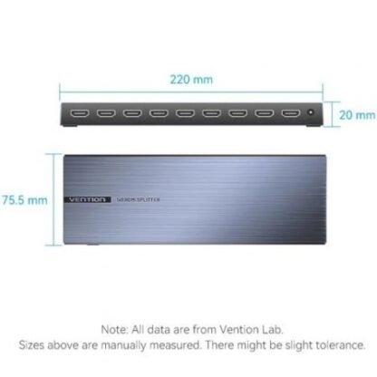 Splitter hdmi 8 en 1 vention akqb0-eu/ 8xhdmi - Imagen 2