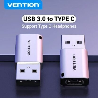 Adaptador usb 3.0 vention cdph0/ usb macho - usb tipo-c hembra - Imagen 2