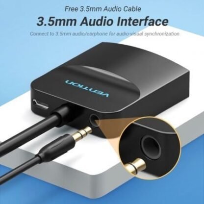 Conversor vention 42161 hdmi macho - vga hembra - jack 3.5 hembra/ 15cm/ negro - Imagen 4