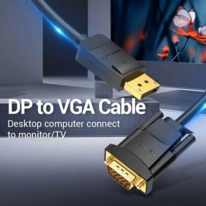 Cable conversor vention hblbi/ vga macho - displayport macho/ 3m/ negro - Imagen 2