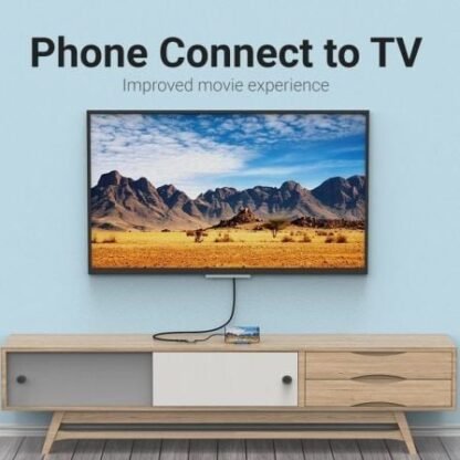 Conversor vention tdehb/ usb tipo-c macho - hdmi hembra/ 15cm/ plata - Imagen 3
