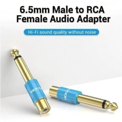 Adaptador jack vention vdd-c03/ rca hembra - jack 6.5 macho/ azul - Imagen 2
