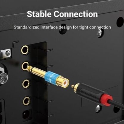 Adaptador jack vention vdd-c03/ rca hembra - jack 6.5 macho/ azul - Imagen 5