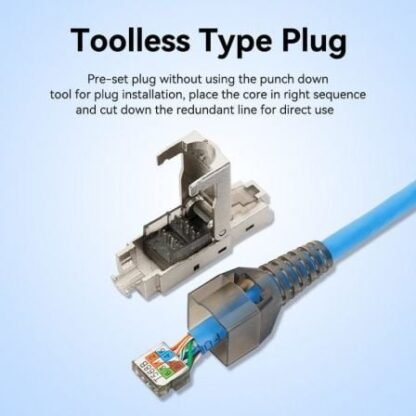 Conector rj45 idih0/ cat.6a ftp/ sin herramientas - Imagen 4