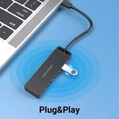 Hub usb tipo-c vention tgtbb/ 3xusb/ 1xusb tipo-c/ 1x microusb pd - Imagen 3