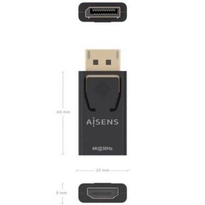 Conversor aisens a125-0949/ displayport macho - hdmi hembra/ negro - Imagen 4