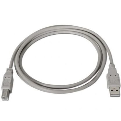 Cable usb 2.0 impresora aisens a101-0004/ usb tipo-b macho - usb macho/ hasta 2.5w/ 60mbps/ 4.5m/ beige - Imagen 2